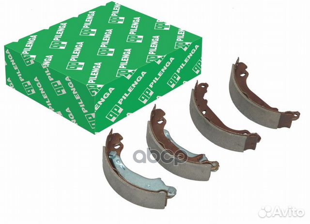 Колодки тормозные барабанные со скобами ручника