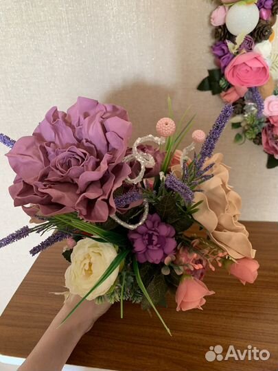 Цветочная композиция, декор для дома, букет