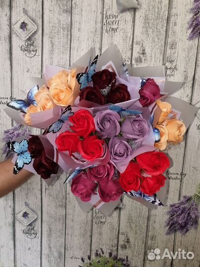 Букет из мыла, букеты корпоративные подарки