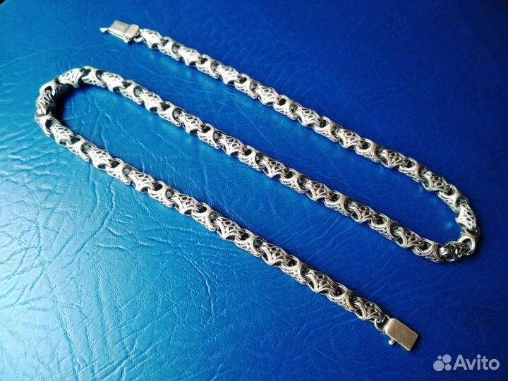 Серебряная литая цепь