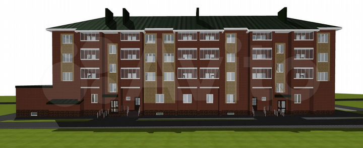 1-к. квартира, 35,1 м², 2/4 эт.