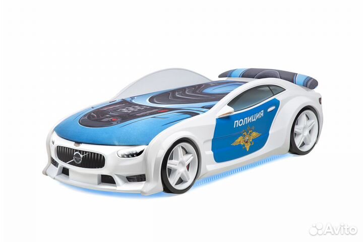 Детская кровать машина Neo полиция