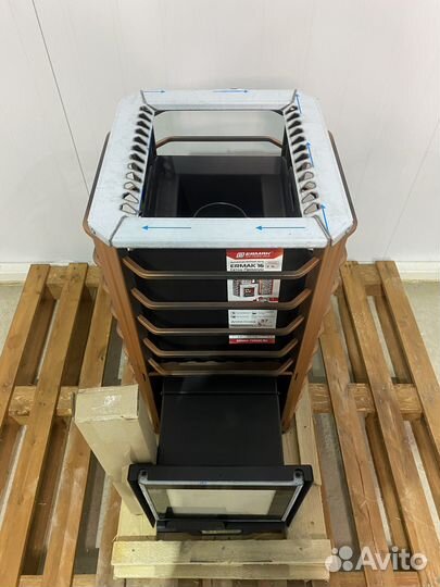 Печь банная Ермак 16 Сетка-Премиум Чугун