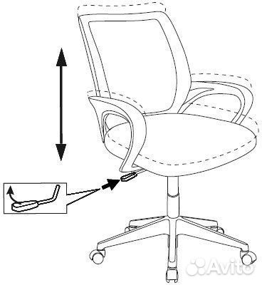 Кресло детское Бюрократ песочное