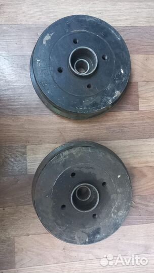 Задние барабаны на Renault Megan