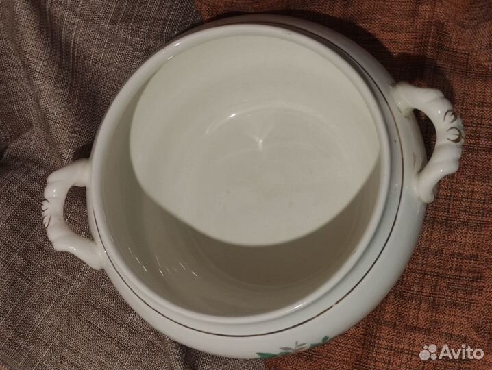 Супница зик Конаковский фаянсовый завод СССР