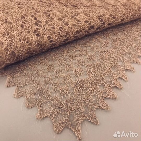 Оренбургский пуховый платок-палантин 140х70 см