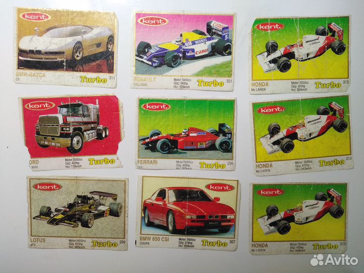 Вкладыши Turbo, Bombibom и другие, около 70 шт