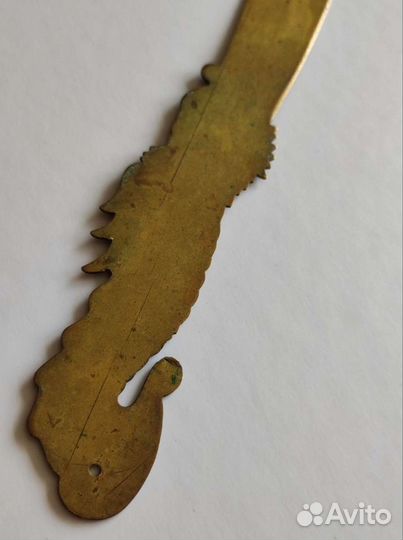 Нож Китай латунь дракон сувенир для бумаги