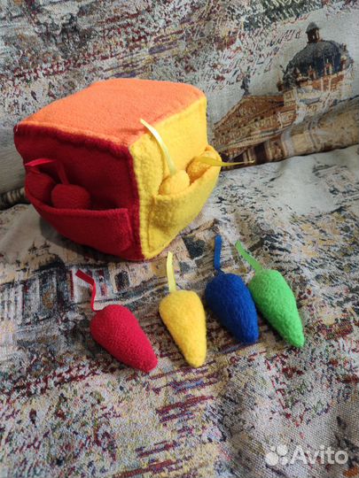 Развивающий кубик мягкий