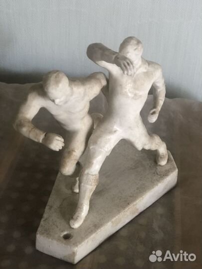 Редкая Статуэтка футболисты СССР фхи 60г пластик