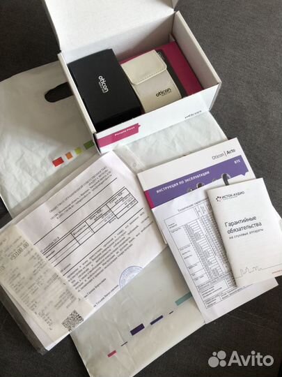 Два слуховых аппарата oticon acto