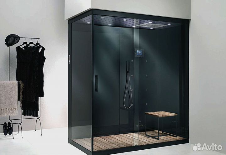 Стеклянная душевая кабина