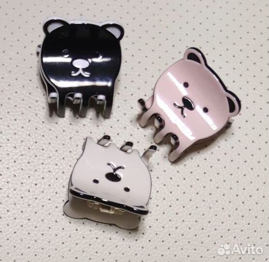 Краб для волос Mon PlaisiR 10-37** Мишка Франция