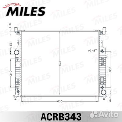 Радиатор охлаждения двигателя Mercedes ML W164