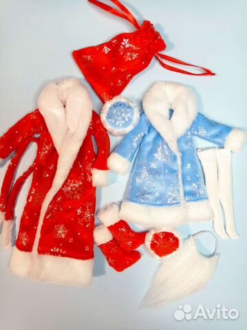 Новогодний набор для детей. Одежда Барби и Кена