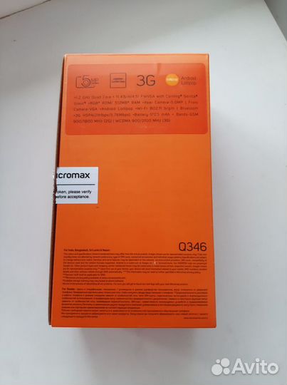 Micromax Q346, 8 ГБ