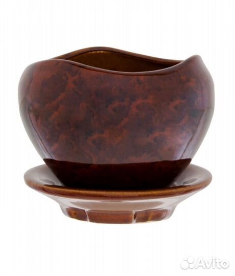 Горшок для растений керамический маленький 0,45 л