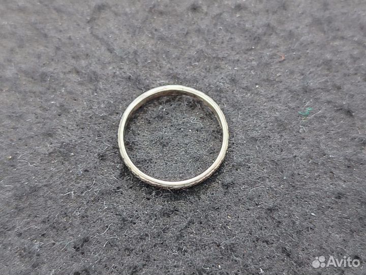Кольцо серебряное резное размер 17,5 проба звезда