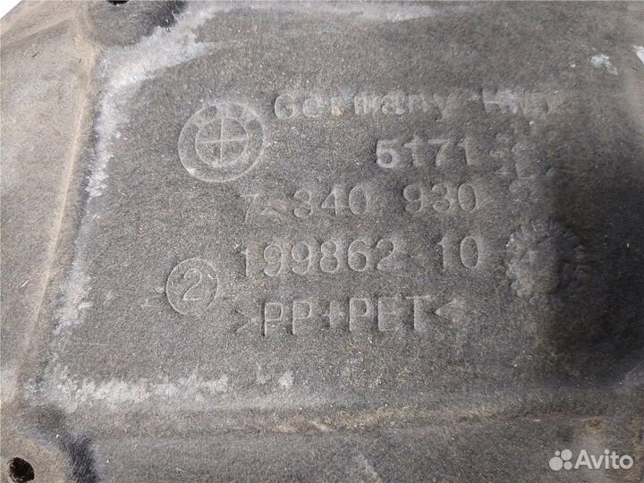 Защита арок (подкрылок) правая задняя BMW 3 G20, G21 2018