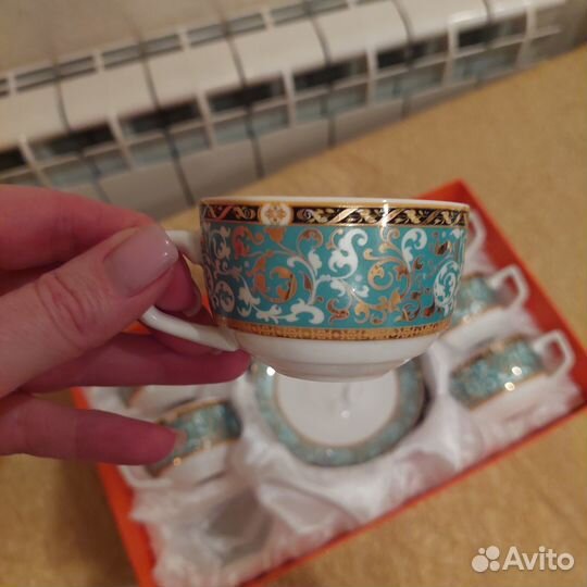 Кофейный сервиз новый фарфор