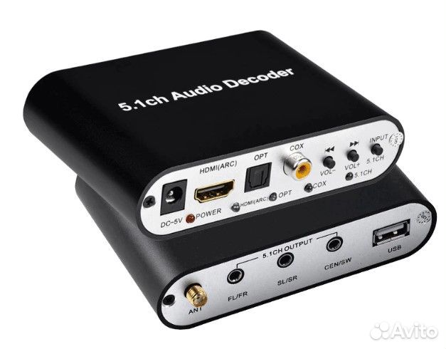 Decoder 5.1 bluetooth toslink hdmi ARC+usb декодер