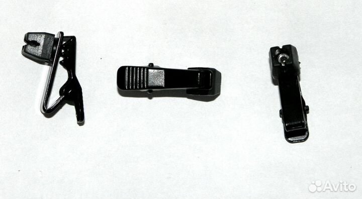 Клипса для петличного микрофона с мяг. головкой