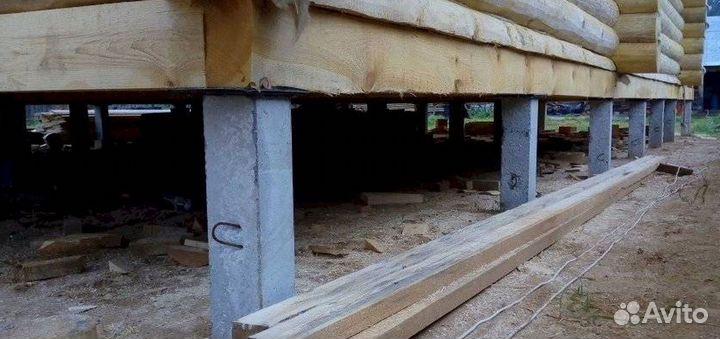 Железобетонные сваи с установкой