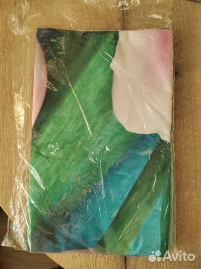 Штора для ванной Свежие тюльпаны + кольца IKEA