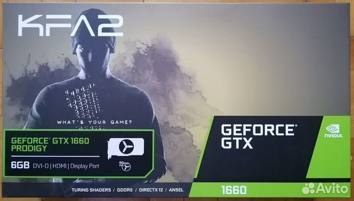 Видеокарта Nvidia GTX 1660 (KFA2 GTX 1660 Prodigy)