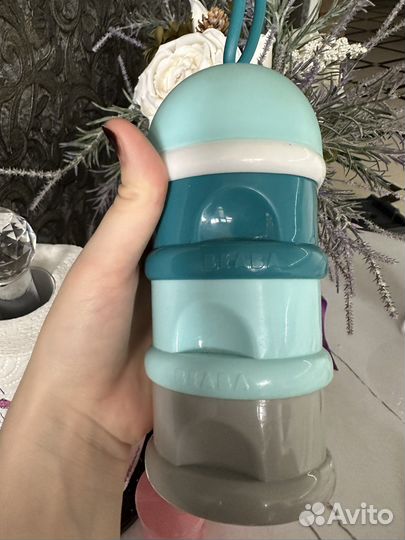 Бутылочка Twistshake и контейнер для смеси beaba