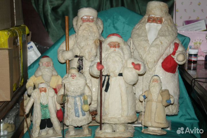 Кукла винтаж Дед мороз и Снегурочка СССР