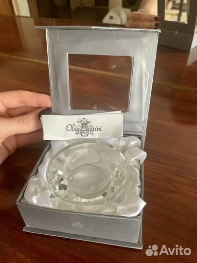 Дизайнерский подсвечник Oleg Cassini кристалл