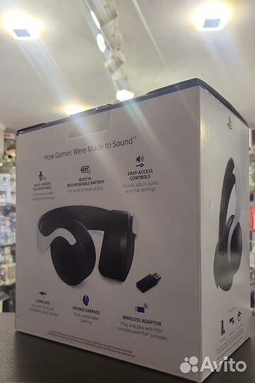 Наушники PlayStation pulse 3D белый HK новый
