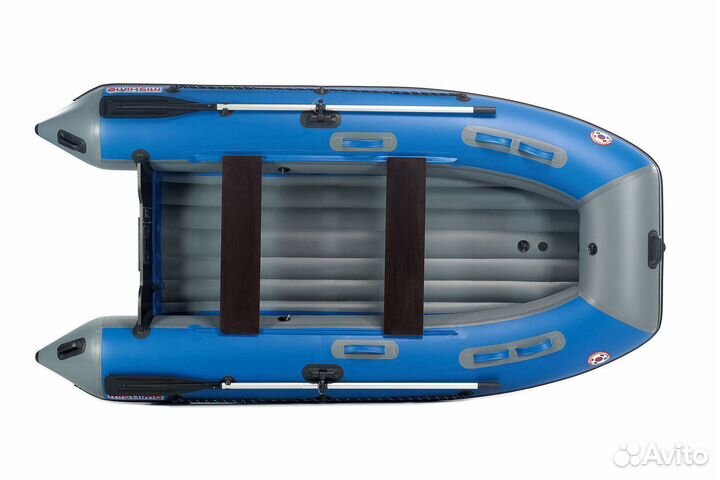 Лодка mishimo lite df 390, цвет синий