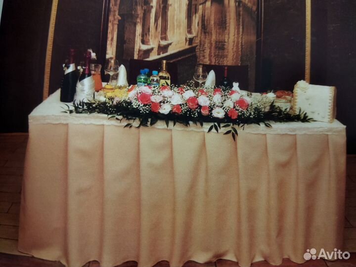 Отрез ткани габардин и кружево