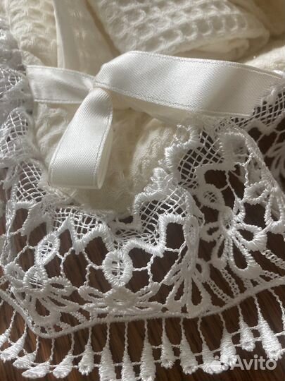 Корзиночка из вафельной ткани с 2 полотенцами