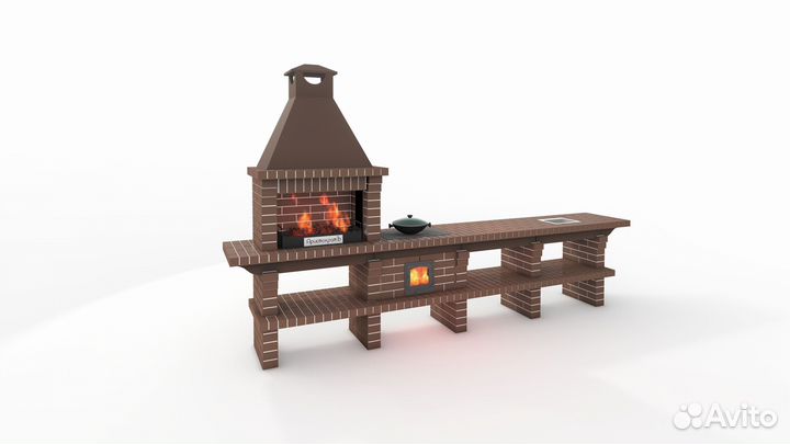 Сборный барбекю комплекс В наличии