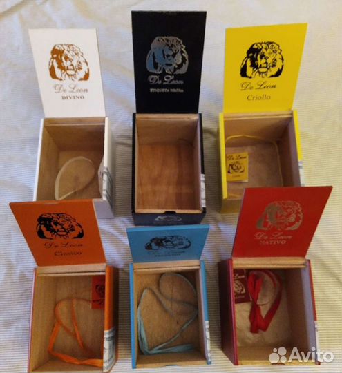 Коробки пустые De Leon сигарные Доминикана