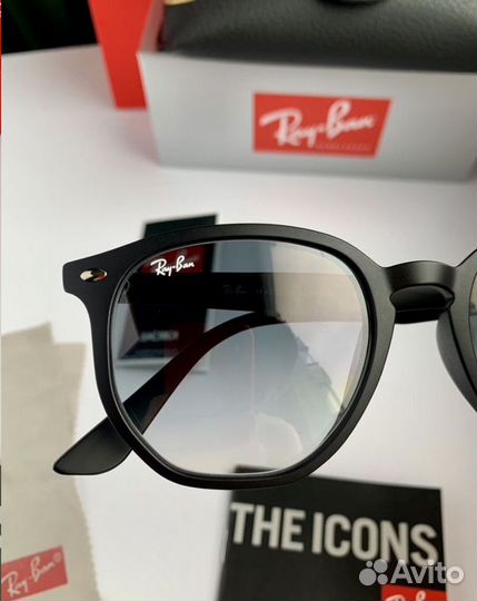 Очки ray ban hexagonal 54 пепельные