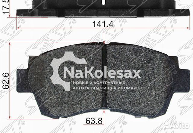 Колодки тормозные перед toyota mark2/crown 2.5-3.0