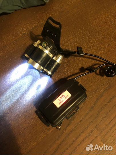 Налобный фонарь led headlight