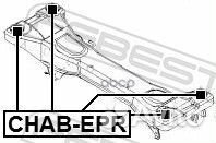 Сайлентблок задней балки chab-EPR chab-EPR Febest