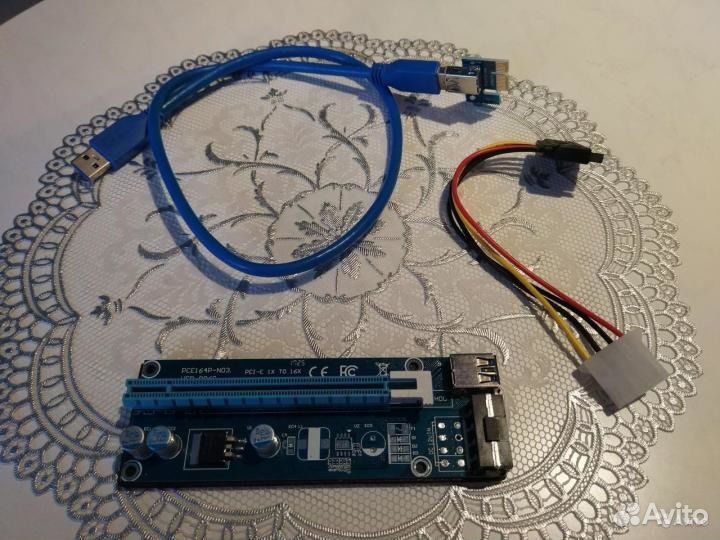 Райзеры ver.006 молекс (лучшая версия) более 100шт