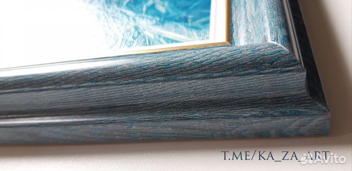 Картина маслом. Пейзаж. Лёд. Озеро Байкал