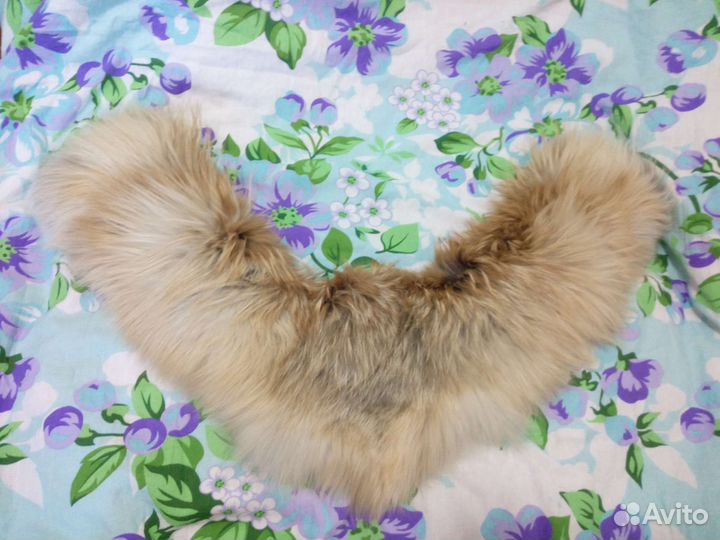 Меховой воротник лиса чернобурка