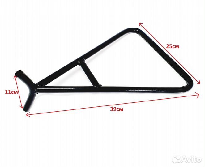 Треугольная боковая подставка кросс эндуро D-13мм
