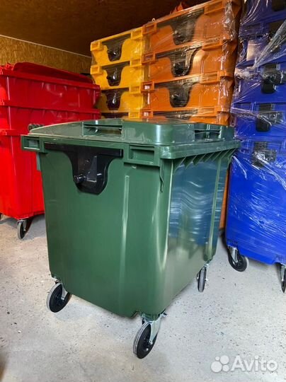 Мусорные Баки 1100 л. c крышкой оптом и в розницу