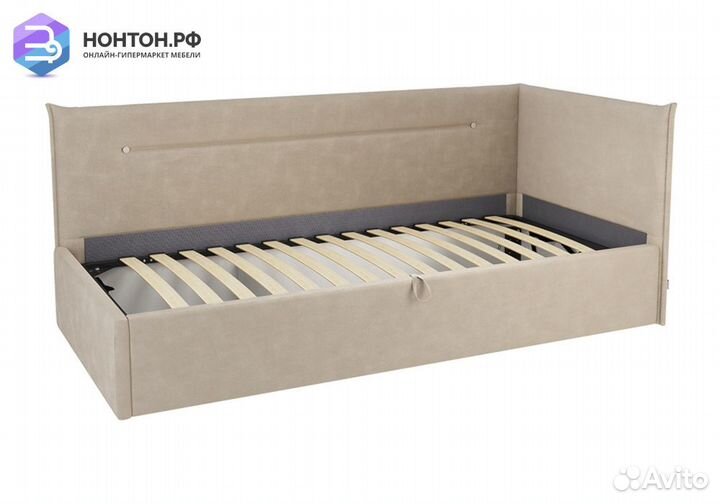 Кровать Альба 0.9 м капучино