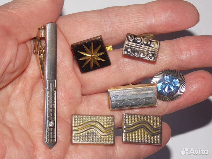 Запонки на рубашку, заколка, пуговицы СССР